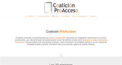 Desktop Screenshot of proacceso.org
