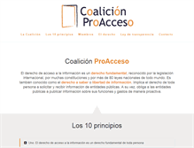 Tablet Screenshot of proacceso.org